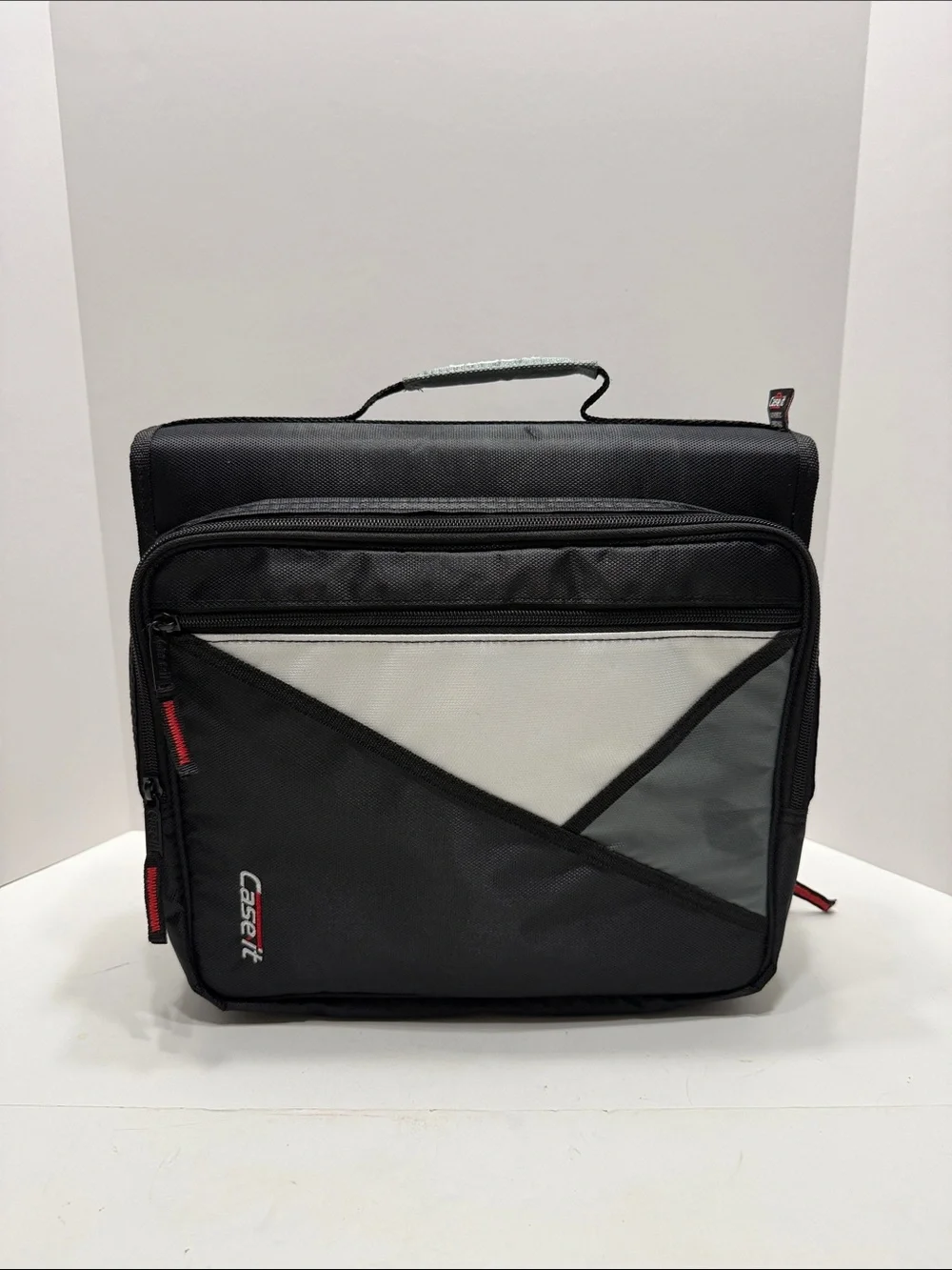 Case It Black and Gray Laptop Briefcase with Front Organizer